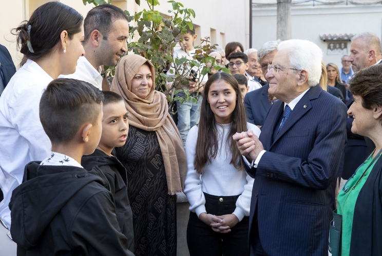 Il Presidente Sergio Mattarella visita la “Casa dell’Amicizia” della comunità di Sant’Egidio
