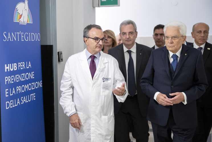 Il Presidente Sergio Mattarella visita la “Casa dell’Amicizia” della comunità di Sant’Egidio