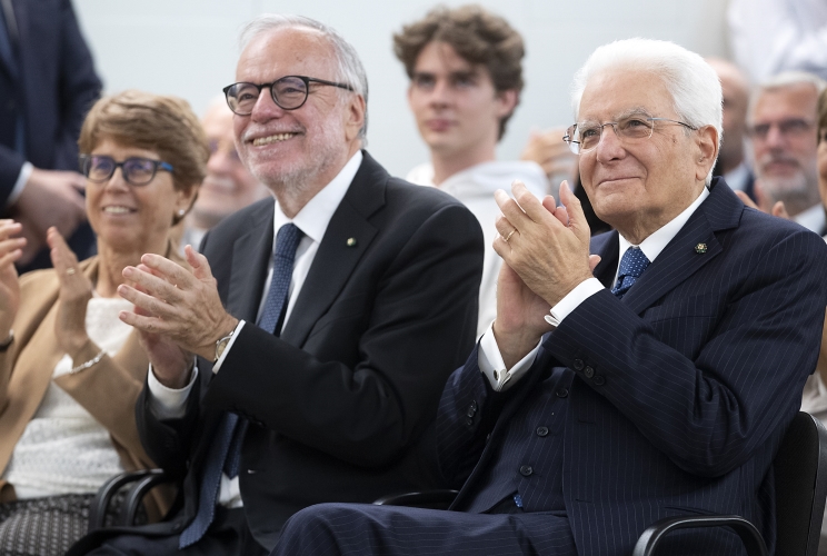 Il Presidente Sergio Mattarella in occasione della visita alla “Casa dell’Amicizia” della comunità di Sant’Egidio