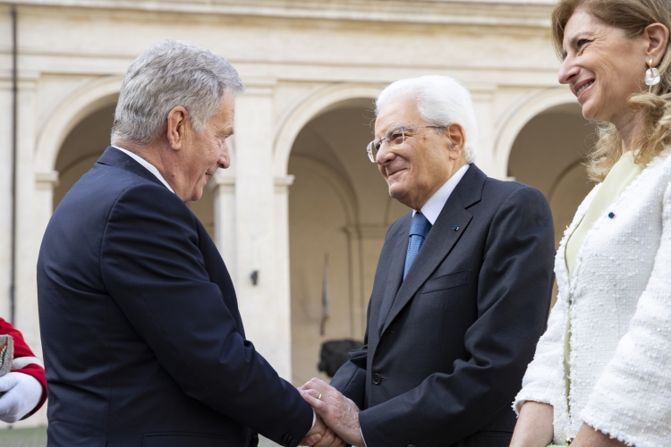 Il Presidente della Repubblica Sergio Mattarella accoglie Sauli Niinistö, Presidente della Repubblica di Finlandia, in visita di Stato
