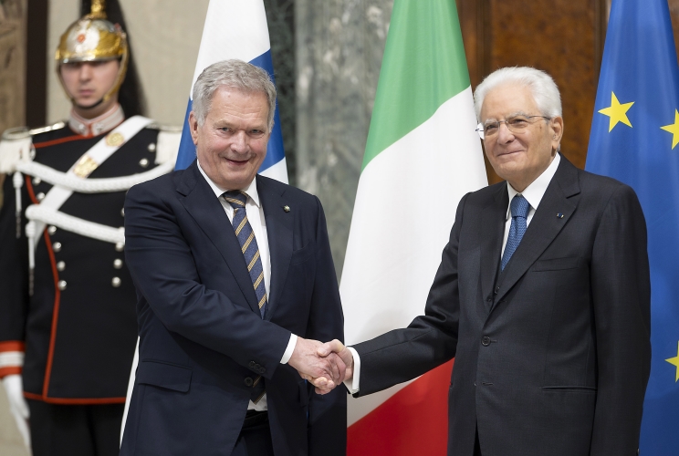 Il Presidente della Repubblica Sergio Mattarella con Sauli Niinistö, Presidente della Repubblica di Finlandia, in visita di Stato
