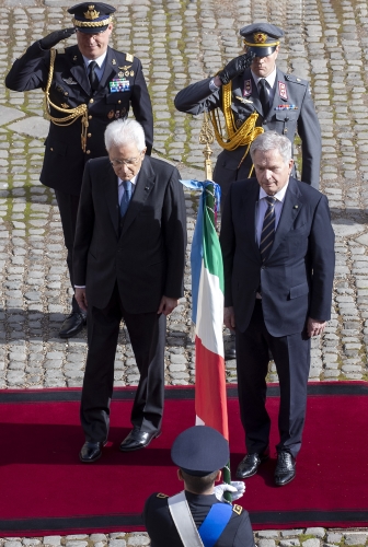 Il Presidente della Repubblica Sergio Mattarella con Sauli Niinistö, Presidente della Repubblica di Finlandia, in visita di Stato
