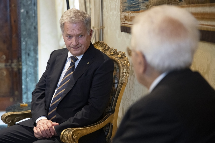 Il Presidente Sergio Mattarella con Sauli Niinistö, Presidente della Repubblica di Finlandia,in visita di Stato

