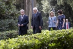 Il Presidente Mattarella saluta S.E. il Signor Sauli Niinistö, Presidente della Repubblica di Finlandia a Villa Rosebery Napoli