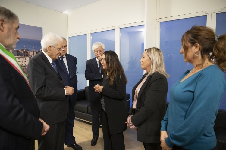 Genova ,il Presidente della Repubblica Sergio Mattarella incontra i familiari delle vittime del crollo del Ponte Morandi
