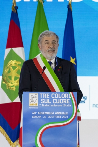 Il Presidente della Repubblica Sergio Mattarella alla cerimonia di apertura della 40^ Assemblea annuale ANCI – Associazione Nazionale Comuni Italiani
in occasione dell'intervento