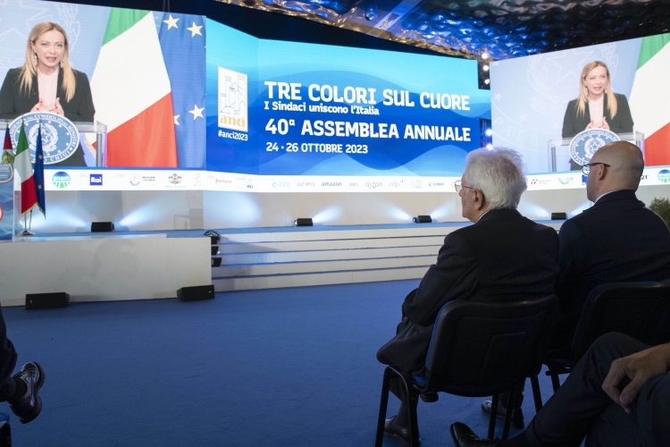 Il Presidente della Repubblica Sergio Mattarella alla cerimonia di apertura della 40^ Assemblea annuale ANCI – Associazione Nazionale Comuni Italiani
