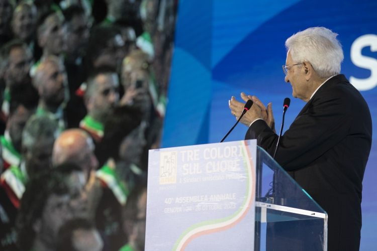 Il Presidente della Repubblica Sergio Mattarella alla cerimonia di apertura della 40^ Assemblea annuale ANCI – Associazione Nazionale Comuni Italiani
