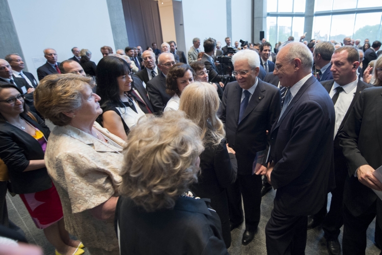 Il Presidente Sergio Mattarella nel corso dell'incontro con la collettività italiana alla National Gallery of Canada