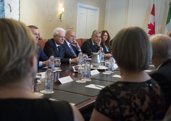 Il Presidente Sergio Mattarella incontra i parlamentari di origine italiana