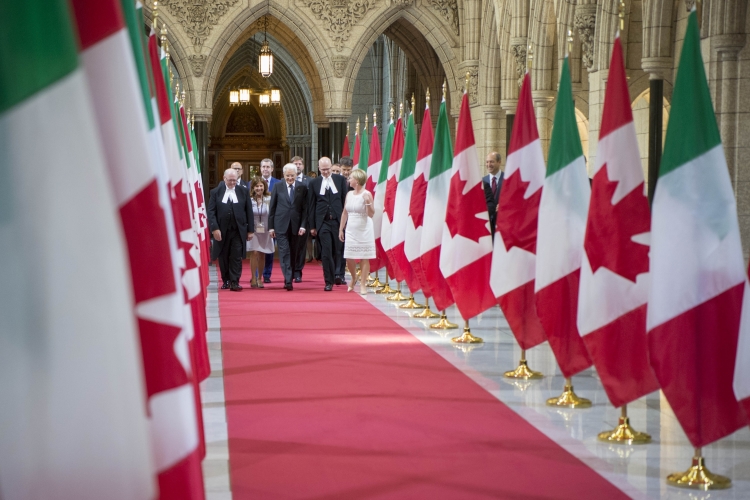 Il Presidente Sergio Mattarella visita il Parliament Hill