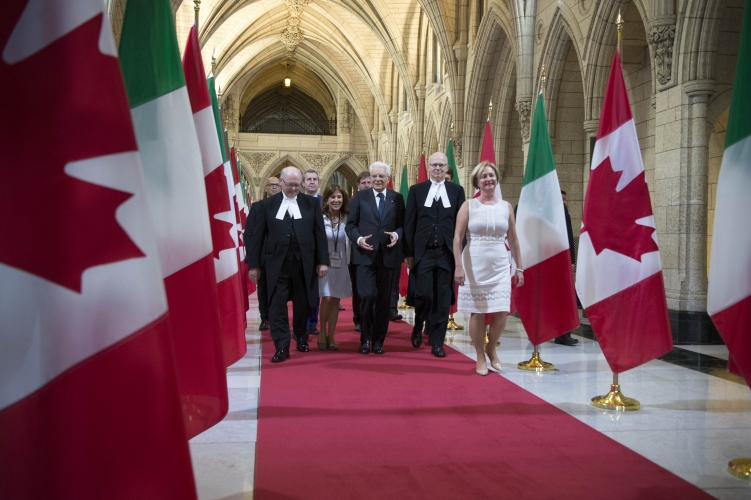 Il Presidente Sergio Mattarella visita il Parliament Hill