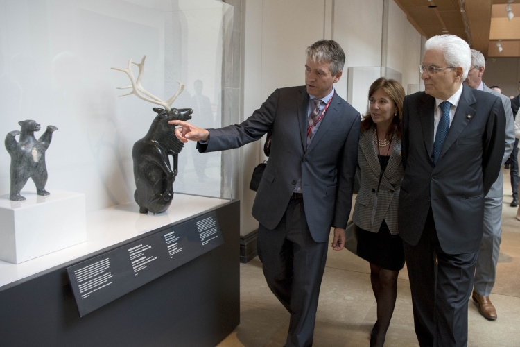 Il Presidente Sergio Mattarella all'Art Gallery of Ontario 