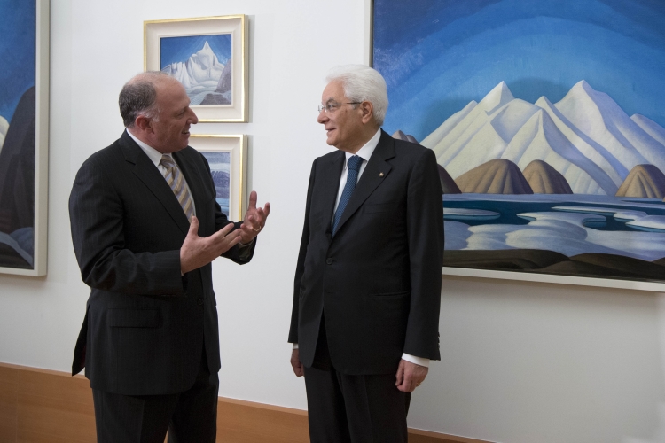 Il Presidente Sergio Mattarella all'Art Gallery of Ontario 