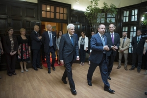 Il Presidente Sergio Mattarella al Consolato Generale d'Italia 