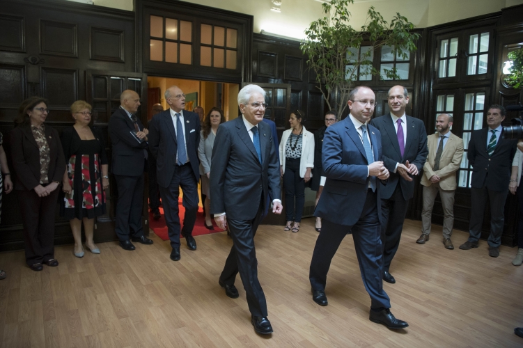 Il Presidente Sergio Mattarella al Consolato Generale d'Italia 