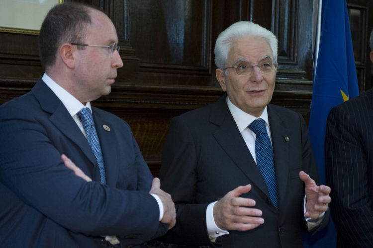 Il Presidente Sergio Mattarella al Consolato Generale d'Italia 
