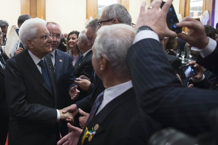 Il Presidente Sergio Mattarella in occasione dell'incontro con la collettività italiana a Toronto