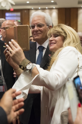 Il Presidente Sergio Mattarella in occasione dell'incontro con la collettività italiana a Toronto