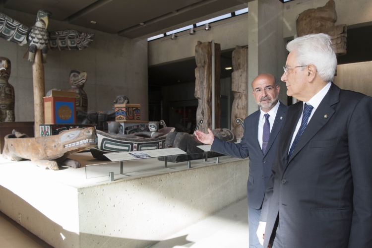 Il Presidente Sergio Mattarella visita il Museum of Anthropology 