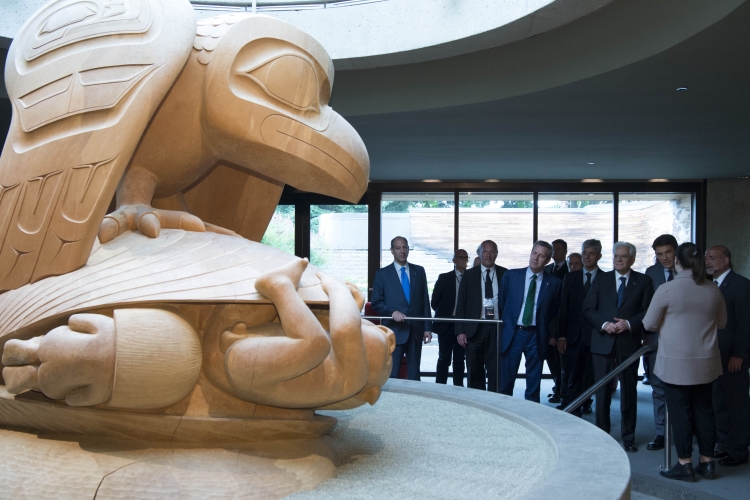 Il Presidente Sergio Mattarella visita il Museum of Anthropology 