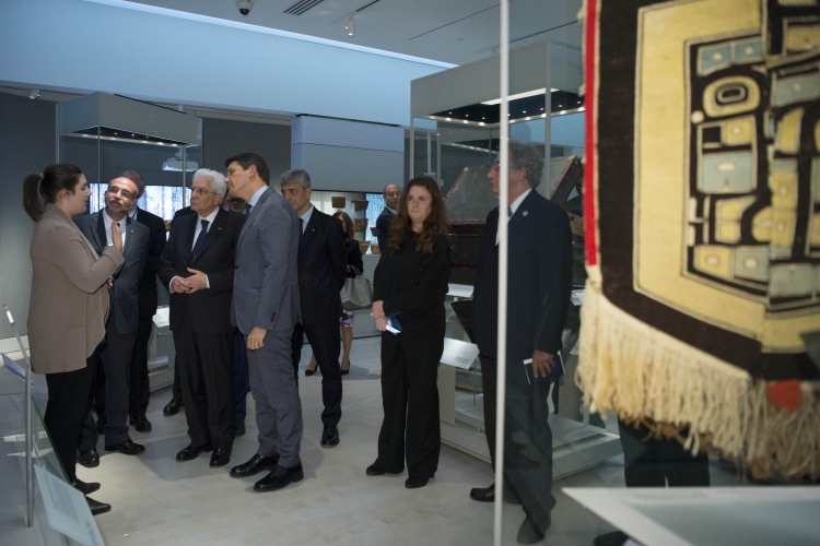 Il Presidente Sergio Mattarella visita il Museum of Anthropology 