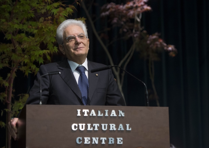 Il Presidente Sergio Mattarella  al Centro Culturale Italiano 