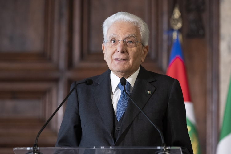 Il Presidente della Repubblica Sergio Mattarella in occasione della cerimonia di celebrazione de “I Giorni della Ricerca”
