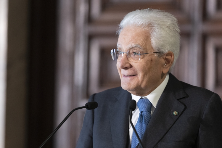 Il Presidente della Repubblica Sergio Mattarella in occasione della cerimonia di celebrazione de “I Giorni della Ricerca”

