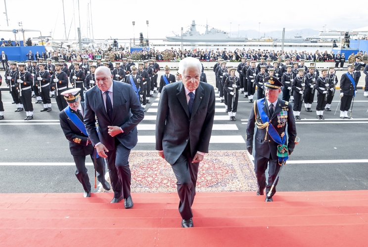Cagliari - Il Presidente della Repubblica Sergio Mattarella alla  cerimonia per il Giorno dell’Unità nazionale e Giornata delle Forze Armate