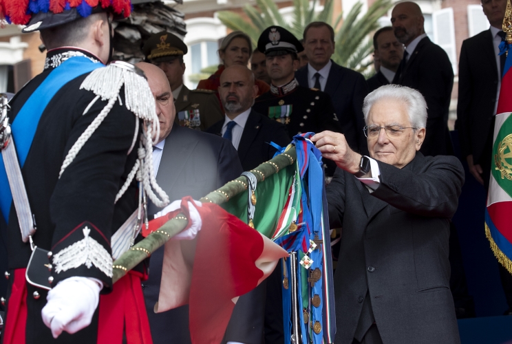 
Cagliari - Il Presidente della Repubblica Sergio Mattarella alla  cerimonia per il Giorno dell’Unità nazionale e Giornata delle Forze Armate