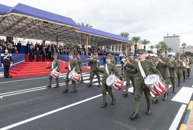 Cagliari - Il Presidente della Repubblica Sergio Mattarella alla  cerimonia per il Giorno dell’Unità nazionale e Giornata delle Forze Armate