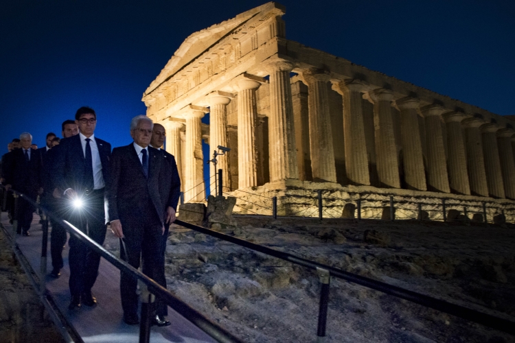 Il Presidente Sergio Mattarella in occasione della cerimonia 