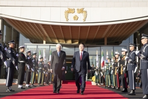 Il Presidente della Repubblica Sergio Mattarella con Yoon Suk Yeol,Presidente della Repubblica di Corea,in occasione della visita di Stato

