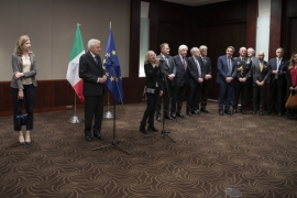 Il Presidente della Repubblica Sergio Mattarella incontra una selezionata rappresentanza della collettività italiana nella Repubblica di Corea,in occasione della visita di Corea