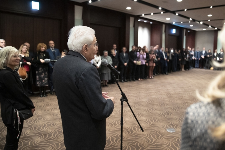 Il Presidente della Repubblica Sergio Mattarella incontra una selezionata rappresentanza della collettività italiana nella Repubblica di Corea,in occasione della visita di Stato
