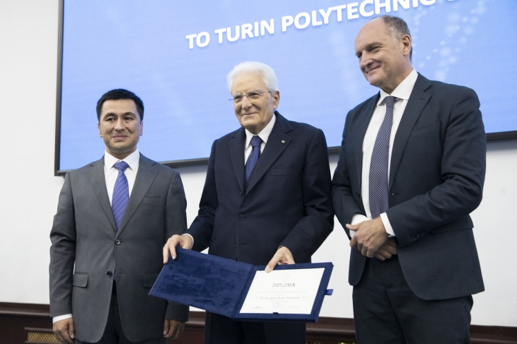 Il Presidente della Repubblica Sergio Mattarella al Politecnico di Torino a Tashkent, in occasione della visita Ufficiale nella Repubblica dell’Uzbekistan 

