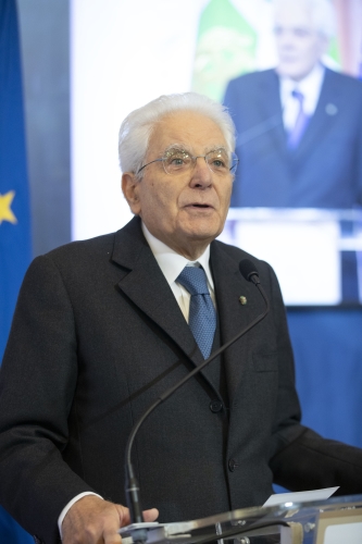 Il Presidente della Repubblica Sergio Mattarella durante la cerimonia d’inaugurazione dell’anno accademico 2023/2024 dell’Università degli Studi di Napoli Federico II in occasione dell’ottocentesimo anno dalla fondazione
