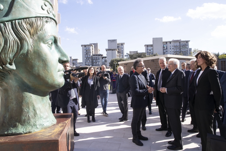 Il Presidente della Repubblica Sergio Mattarella al Complesso Universitario di Scampia