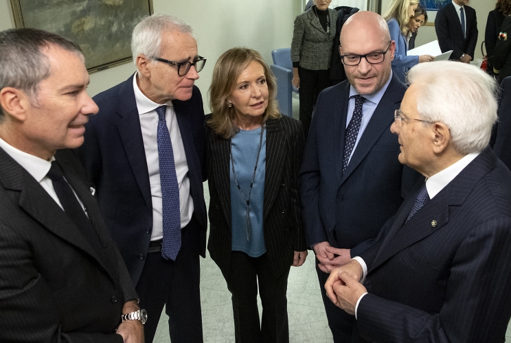 Il Presidente della Repubblica Sergio Mattarella alla cerimonia commemorativa in ricordo di Arnaldo Forlani