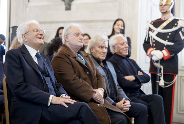 Il Presidente Sergio Mattarella in occasione dell'incontro con una delegazione dell’Associazione fonografici italiani, in occasione del 75° anniversario di costituzione dell’AFI