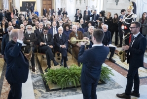 Il Presidente Mattarella incontra una delegazione dell’Associazione fonografici italiani, in occasione del 75° anniversario di costituzione dell’AFI