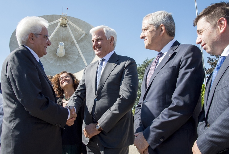 Il Presidente Sergio Mattarella visita il Polo Spaziale di Matera