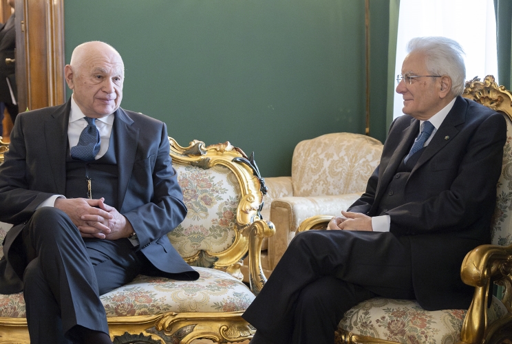 Il Presidente Sergio Mattarella con Carlo Nordio, Ministro della giustizia, in occasione dell’Assemblea plenaria straordinaria del Consiglio Superiore della Magistratura