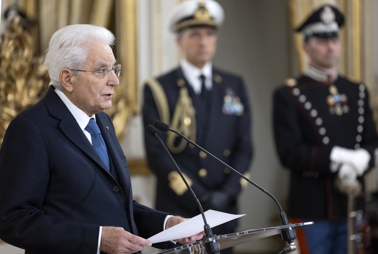 Il Presidente Sergio Mattarella rivolge il suo indirizzo di saluto in occasione dell'incontro con i membri della Commissione Monitoraggio dell’Assemblea parlamentare del Consiglio d’Europa