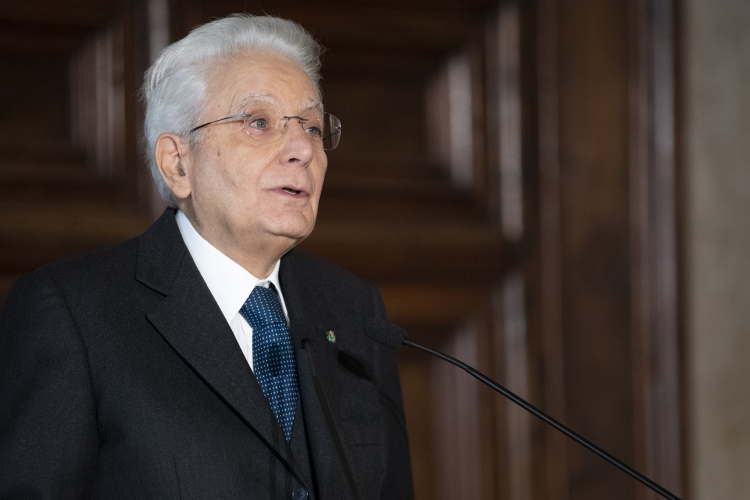 Il Presidente della Repubblica Sergio Mattarella in occasione della cerimonia del centenario della istituzione della “Stella al Merito del Lavoro” e di consegna delle Stelle al Merito del Lavoro per l’anno 2023 
