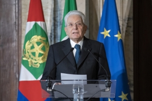Il Presidente della Repubblica Sergio Mattarella in occasione della cerimonia del centenario della istituzione della “Stella al Merito del Lavoro” e di consegna delle Stelle al Merito del Lavoro per l’anno 2023 
