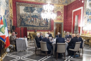 Il Presidente Sergio Mattarella presiede la riunione del Consiglio Supremo di Difesa