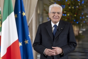 Il Presidente Sergio Mattarella in occasione del discorso di fine anno
