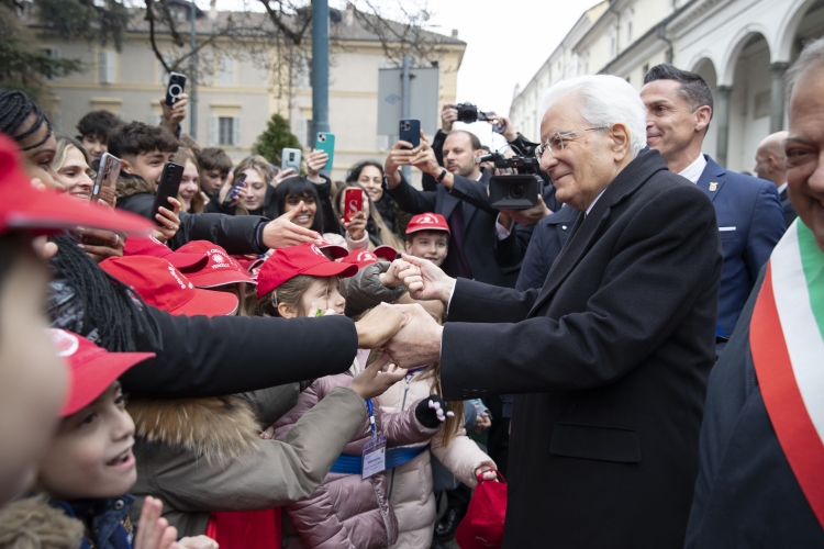 Il Presidente Sergio Mattarella a Vercelli in occasione della cerimonia d’inaugurazione dell’anno accademico 2023/2024 dell’Università degli Studi del Piemonte Orientale  
